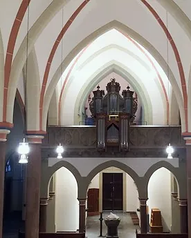 Grevenbroich-Neuenhaus, kath. Pfarrkirche St. Cyriakus; teils Mitte 18. Jhd./Simon 1988; 16/II/Pedal – Foto 1